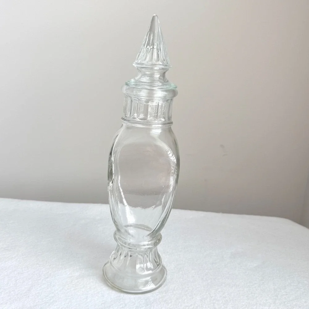 Apothecary Jar Home Decor 11.5in Clear Excellent Vintage Gothic Style Minimalist